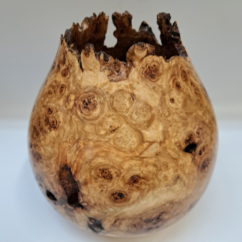 JW-258 Colorado Aspen Burl Hollow Woodturning $425 at Hunter Wolff Gallery